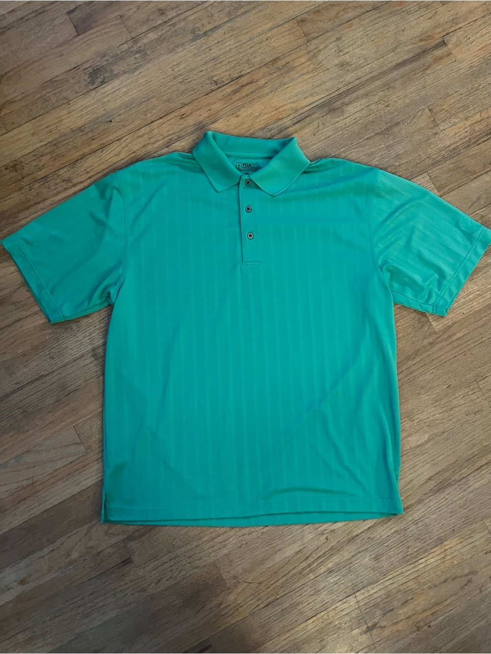 PGA Tour Men's Teal Green Performance Polo